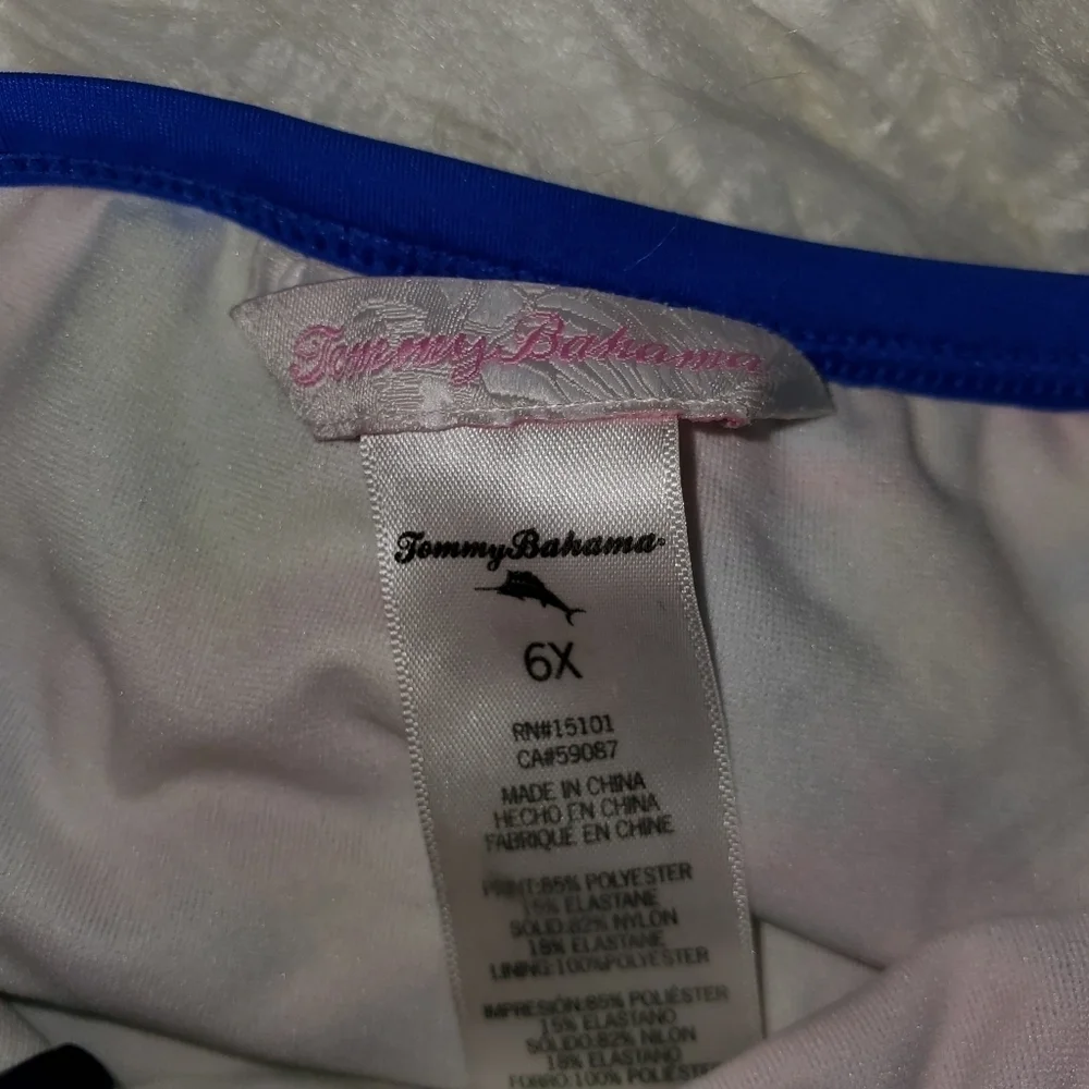 Tommy Bahama 2‎ Peice Blue/Floral Koi Fish Swim Set